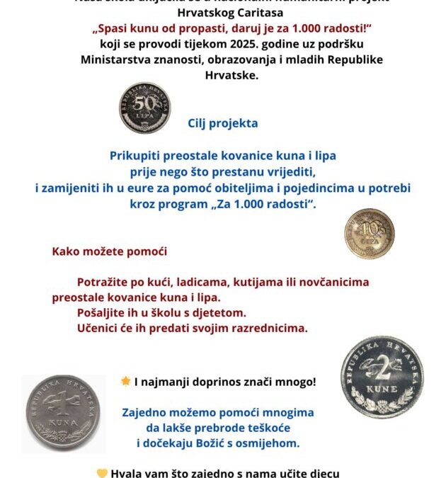 Spasi kunu od propasti, daruj je za 1000 radosti!